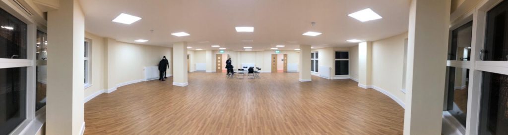 Panoramic view looking inwards
